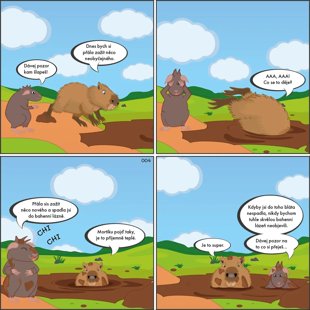 Bahnité překvapení – krátký komiks o Mortíkovi